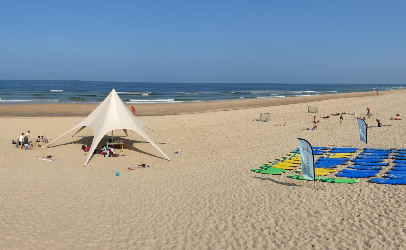 Photo de Castricum aan Zee Beach avec sable beige de surface