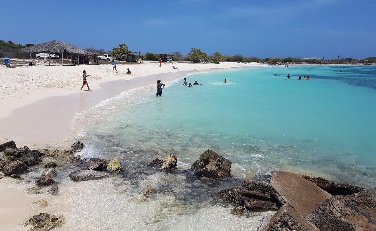 Photo de Rodger's beach avec sable fin et lumineux de surface