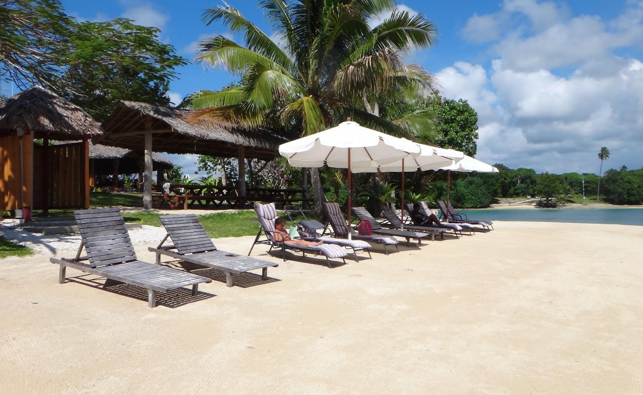 Photo de Oyster Island Beach avec sable beige de surface
