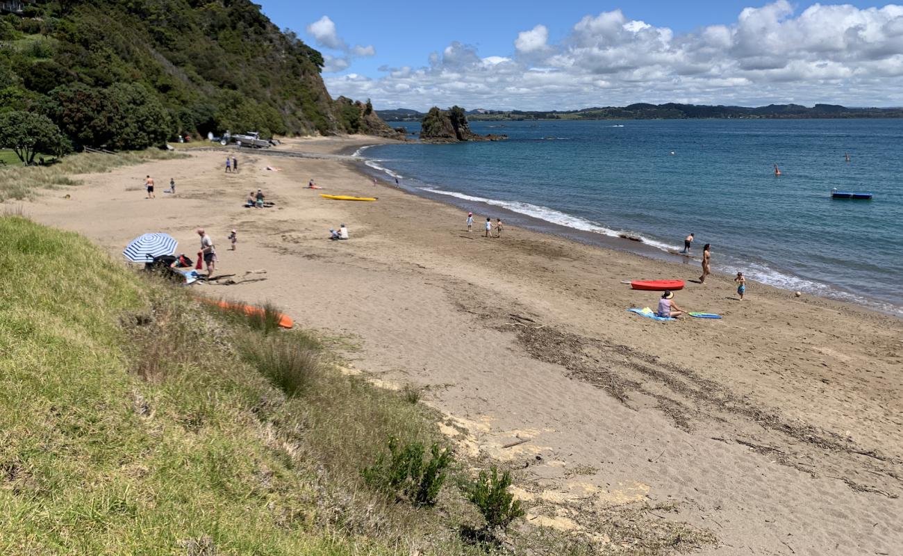 Photo de Tapeka Point Beach avec sable beige de surface