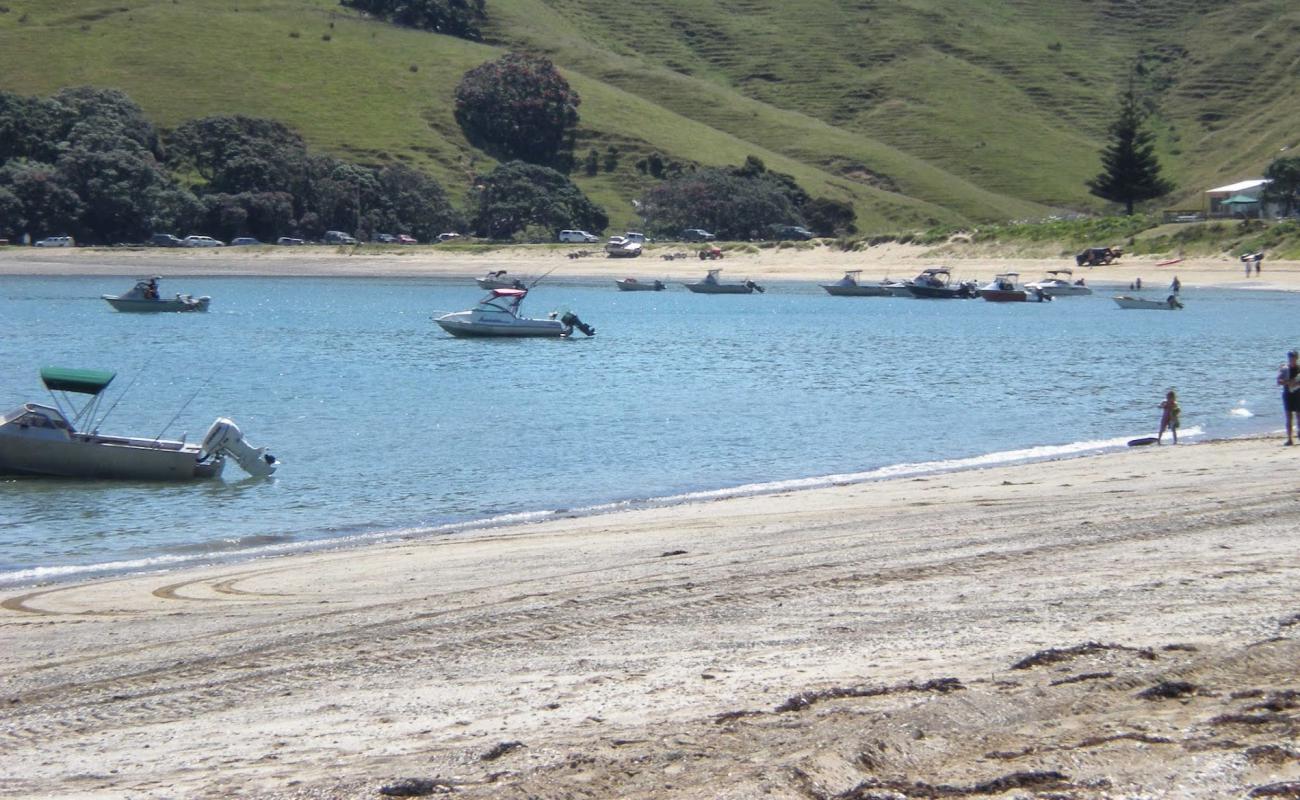 Photo de Otautu Bay avec sable clair avec caillou de surface