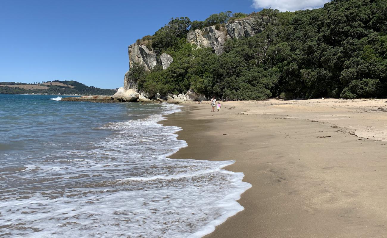 Photo de Lonely Bay avec sable coquillé beige de surface