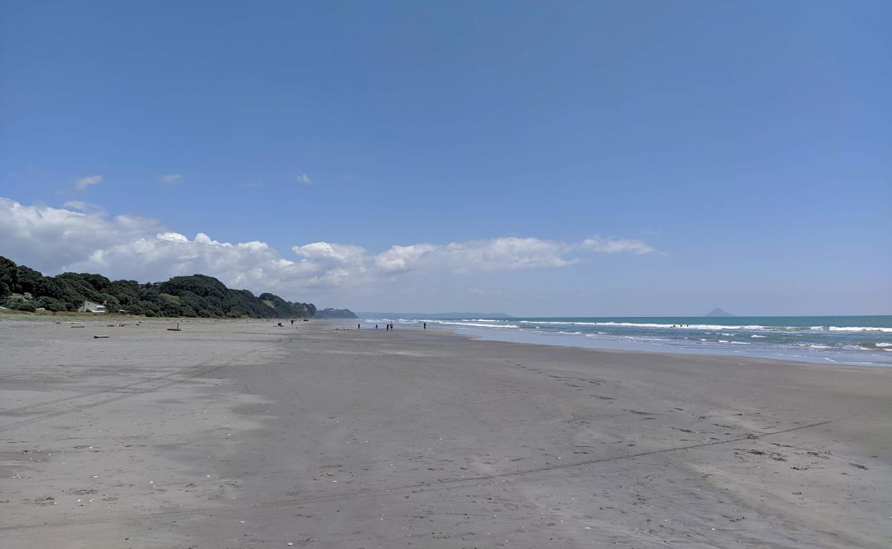 Photo de Waiotahe Beach avec sable gris de surface