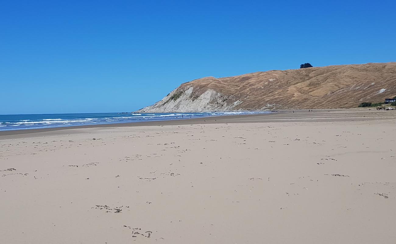 Photo de Porangahau Beach avec sable lumineux de surface