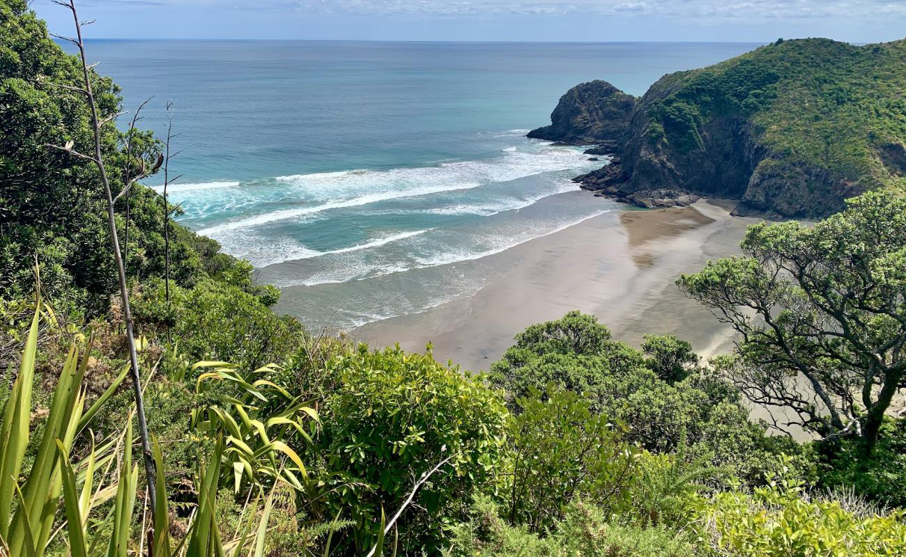 Photo de Whites Beach avec sable beige fin de surface