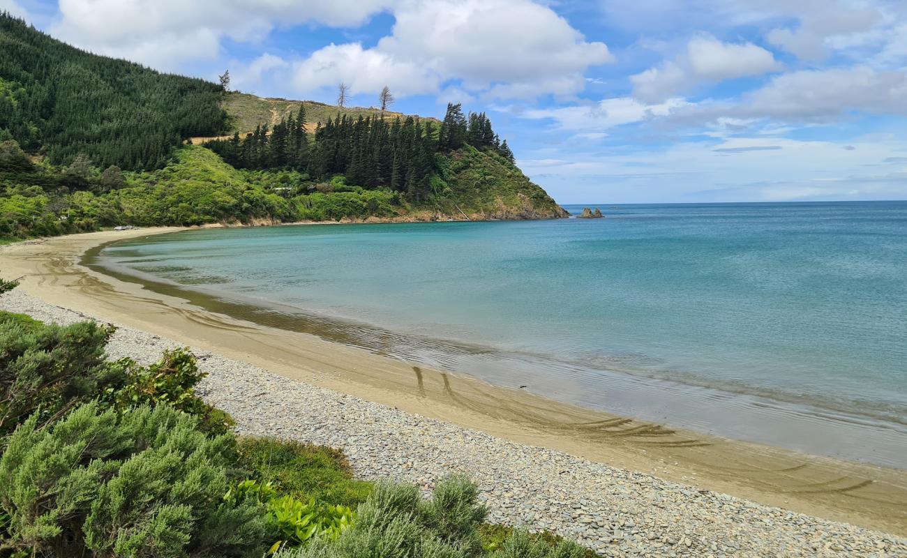 Photo de Robin Hood Bay avec sable beige de surface