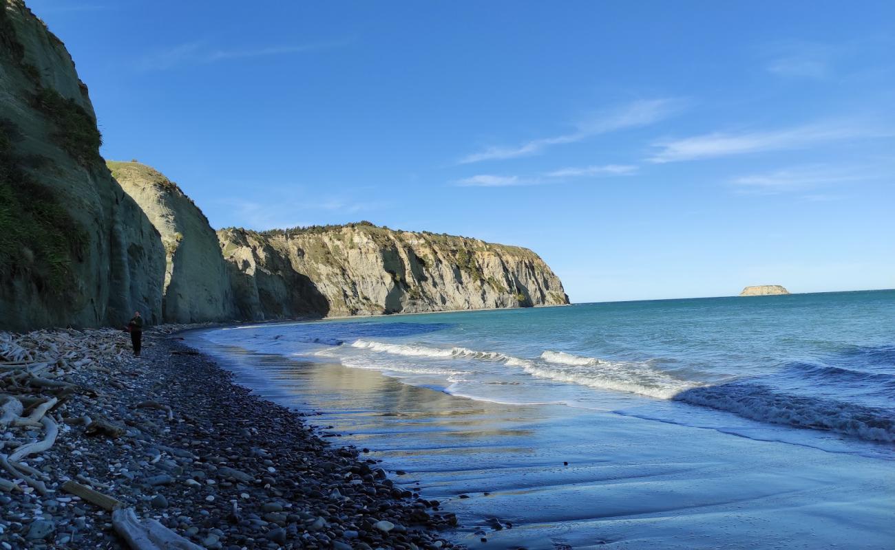 Photo de Motunau Beach avec caillou gris de surface