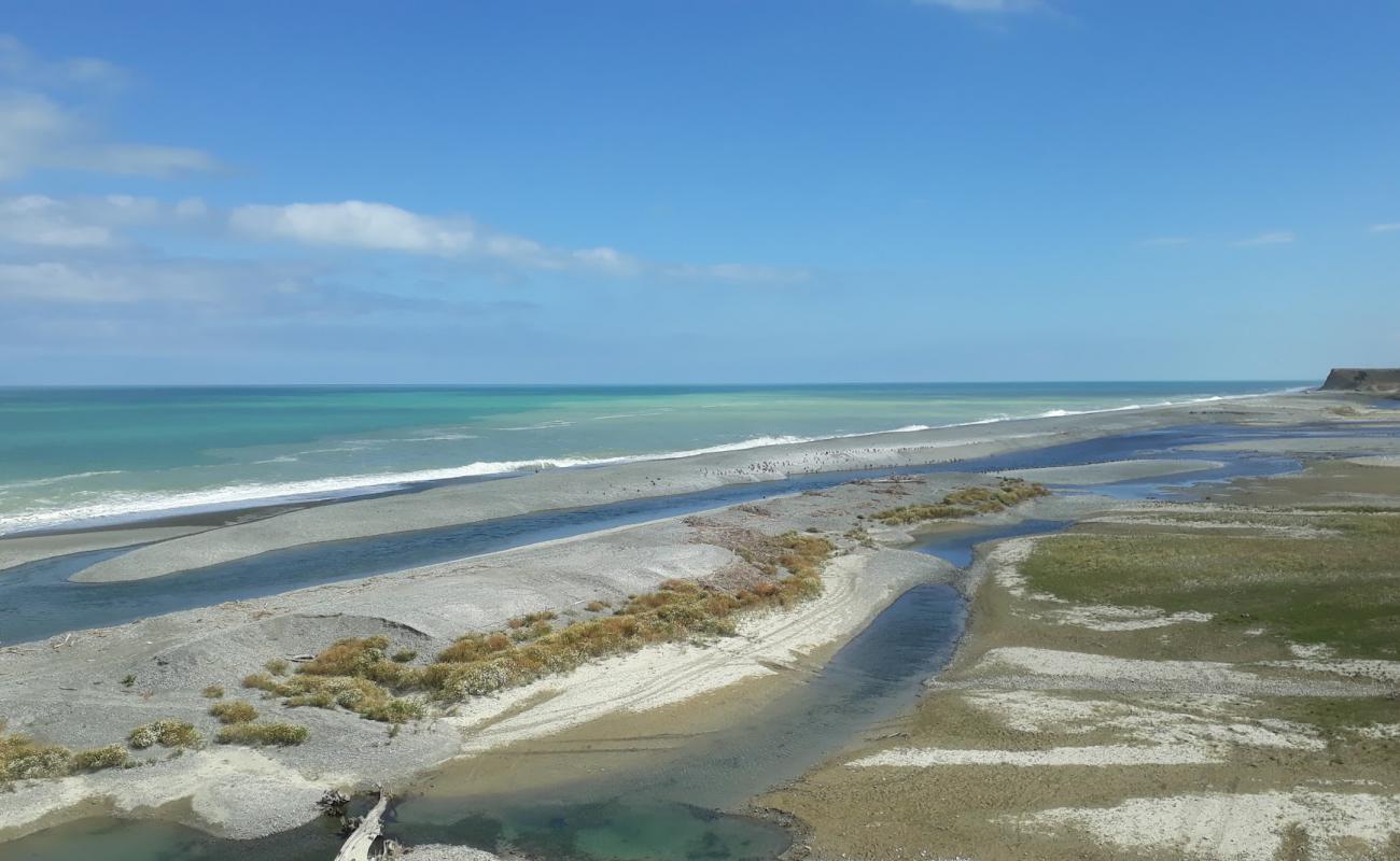Photo de Wakanui Beach avec sable gris de surface
