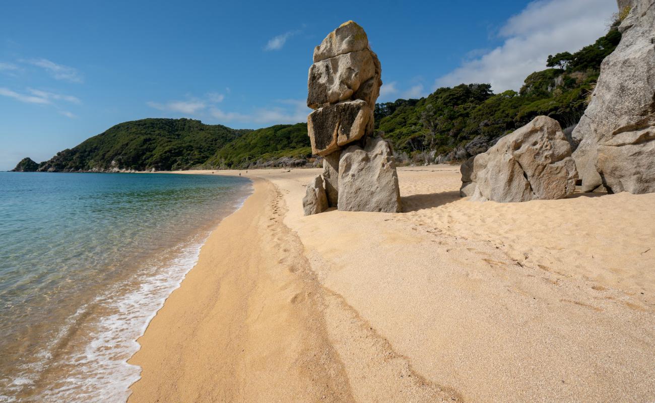 Photo de Anapai Beach avec sable fin et lumineux de surface