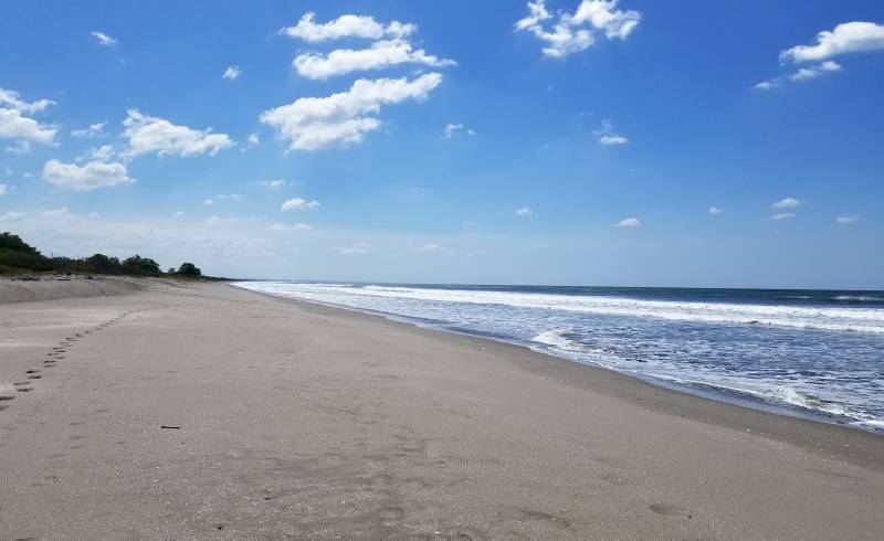 Photo de San Diego beach avec sable gris de surface