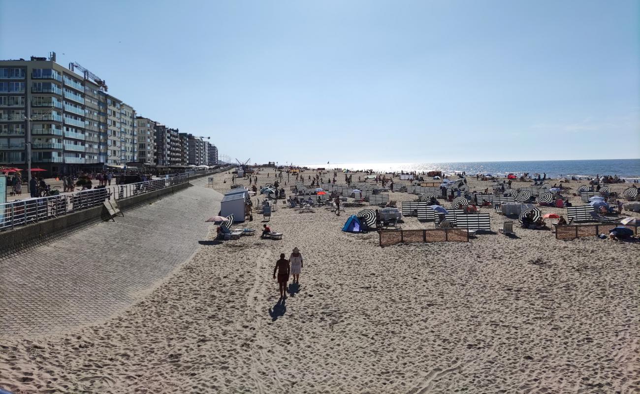 Photo de De Panne Strand avec sable lumineux de surface