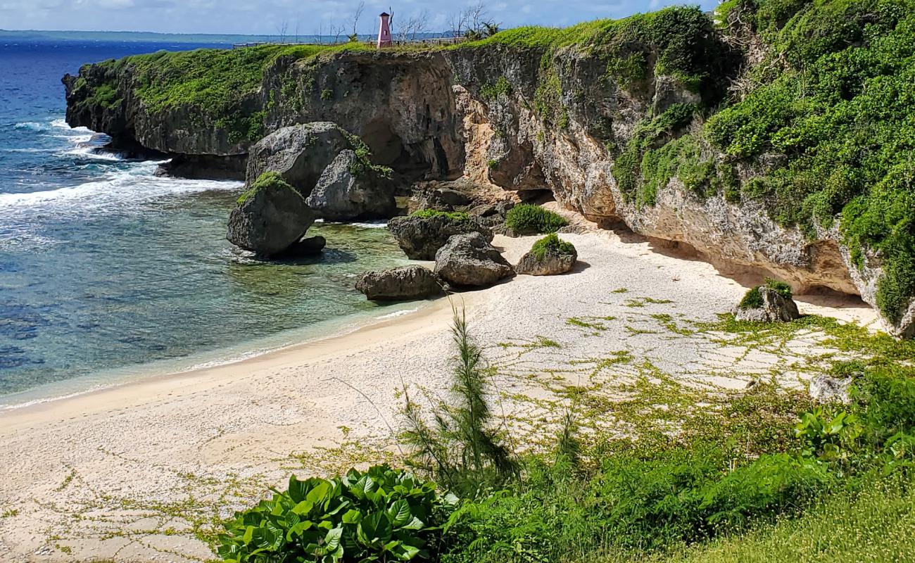 Photo de Ladder Beach avec sable beige & galets de surface