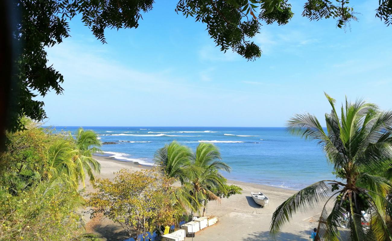 Photo de Ciruelito Beach avec sable gris avec caillou de surface