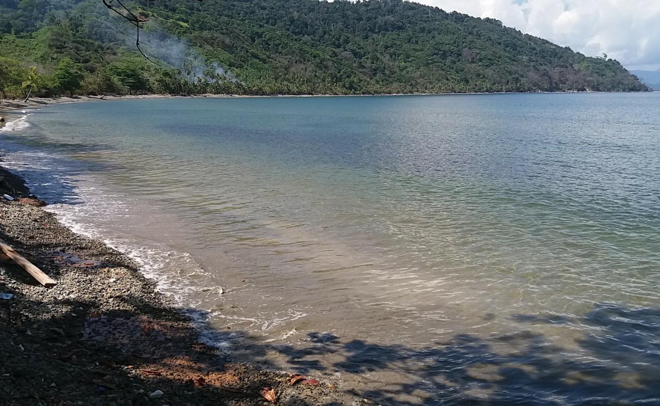 Photo de Puerto Obaldia beach avec sable beige & galets de surface