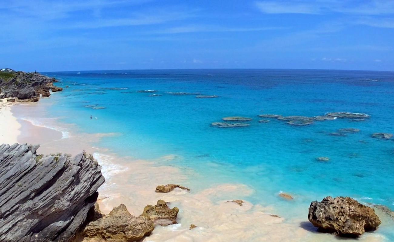 Photo de Hidden Beach avec sable fin et lumineux de surface