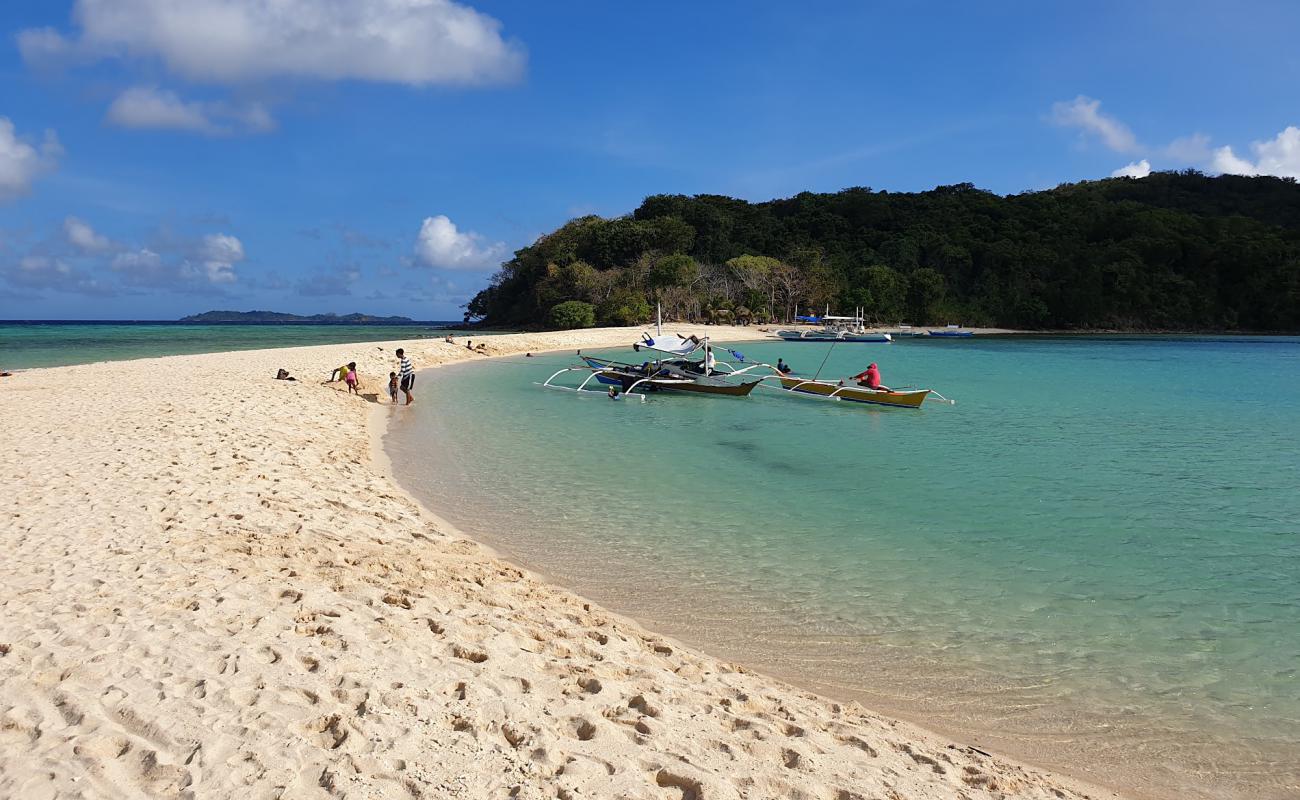 Photo de Ditaytayan Island Beach avec sable beige de surface