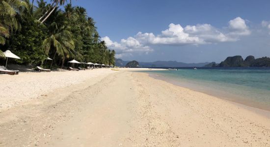 Plage de l'île de Pangulasian