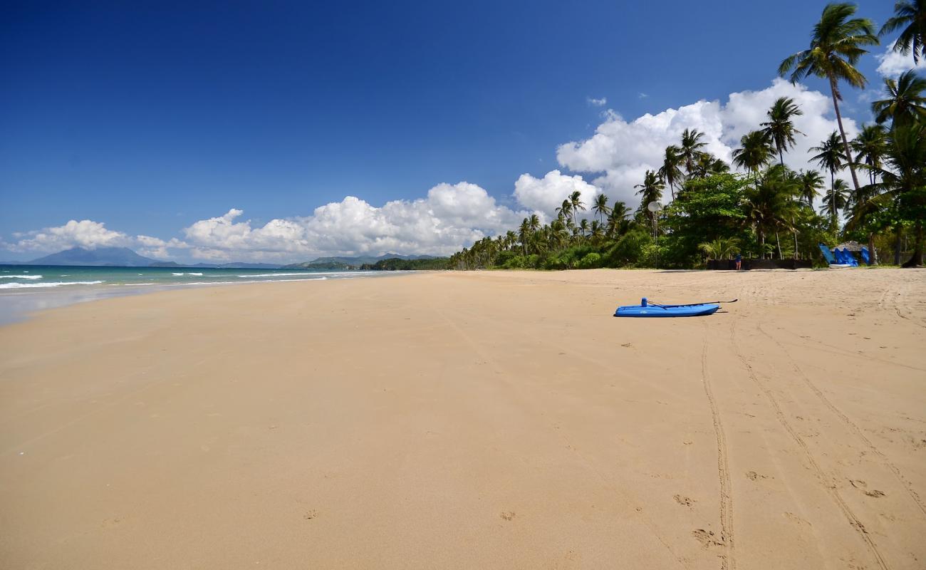 Photo de Plage Longue avec sable fin et lumineux de surface