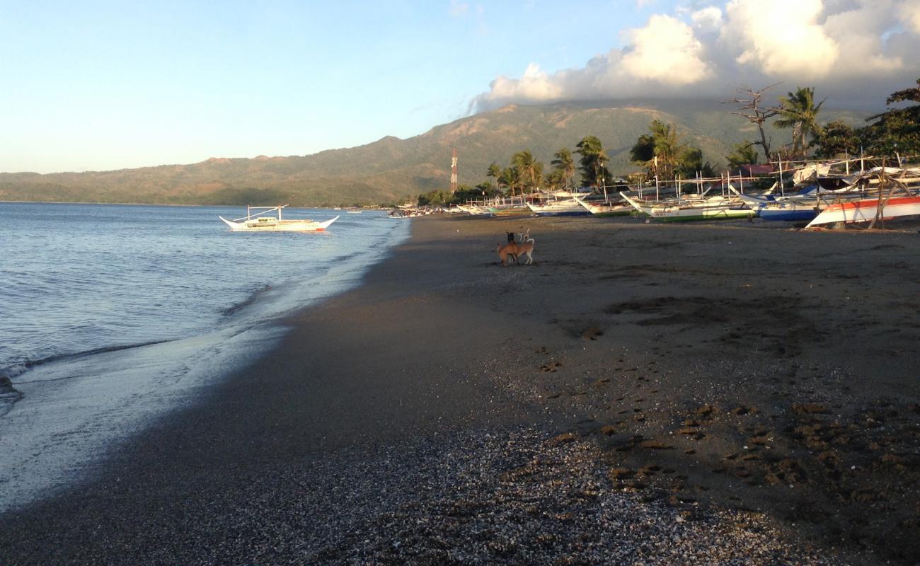 Photo de Paluan Beach avec sable brillant et rochers de surface