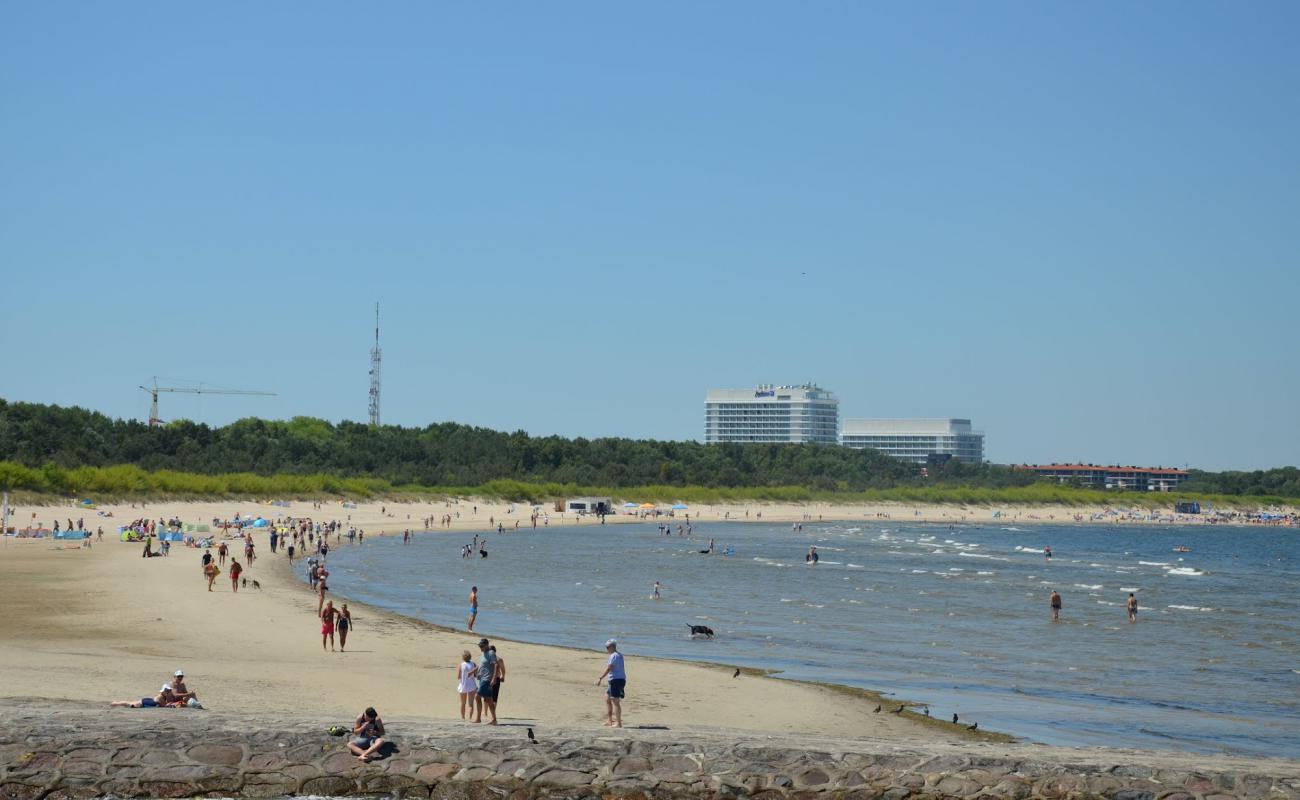 Photo de Swinoujscie Beach avec sable beige de surface