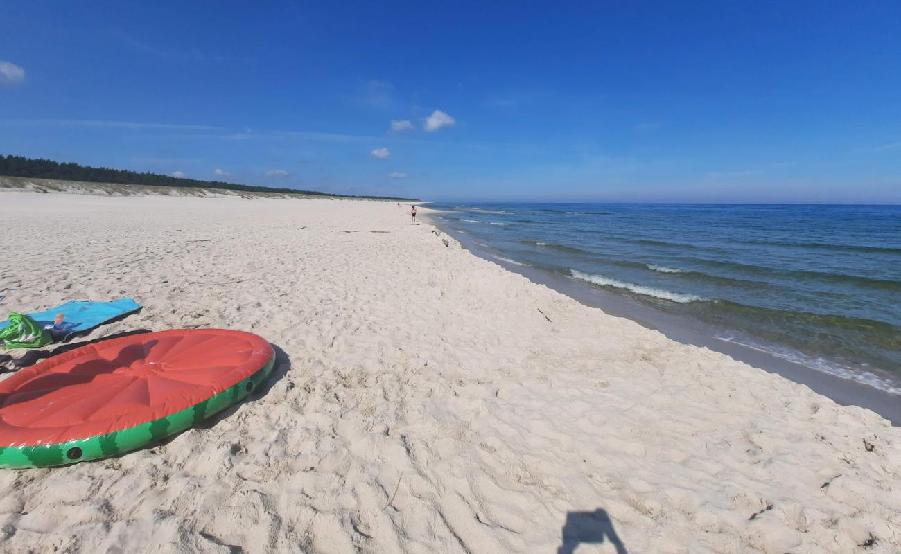 Photo de Verzhuchino Beach avec sable fin et lumineux de surface