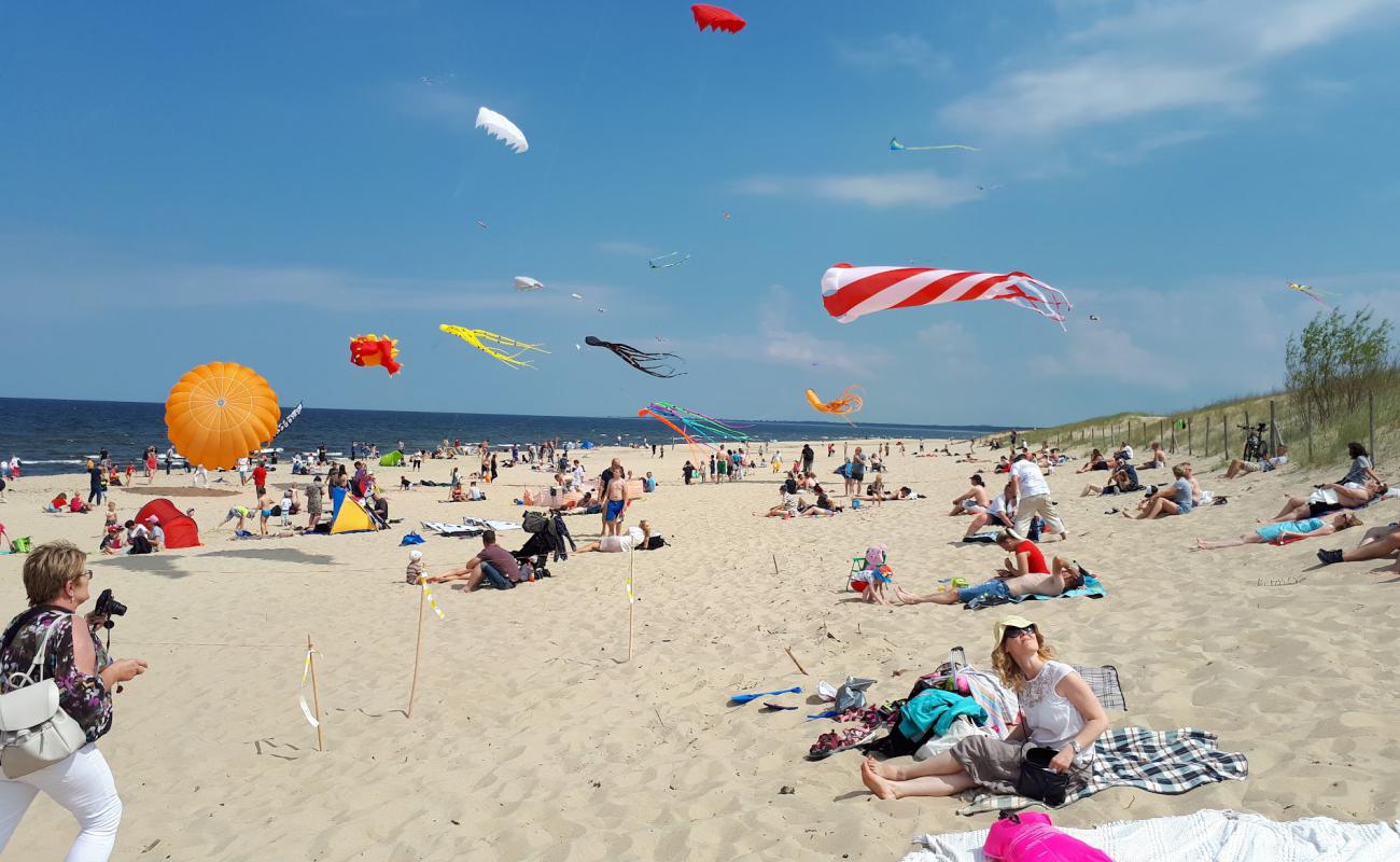 Photo de Gdansk beach ent 16 avec sable fin et lumineux de surface