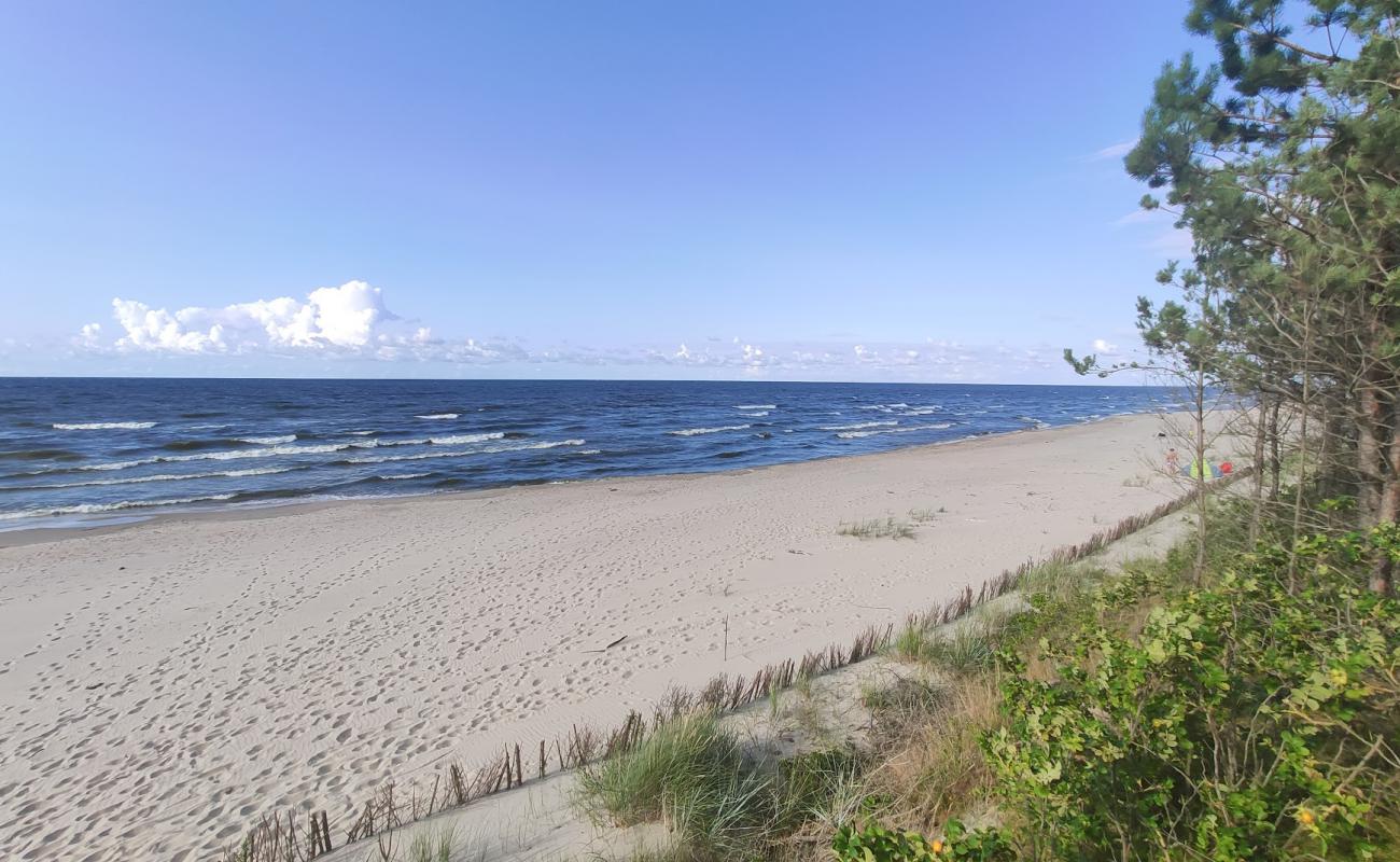 Photo de Sztutowo beach entr 55 avec sable lumineux de surface