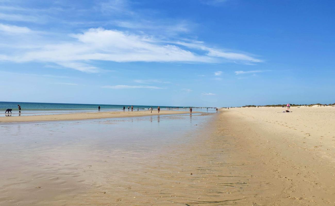 Photo de Plage de Manta Rota avec sable fin et lumineux de surface