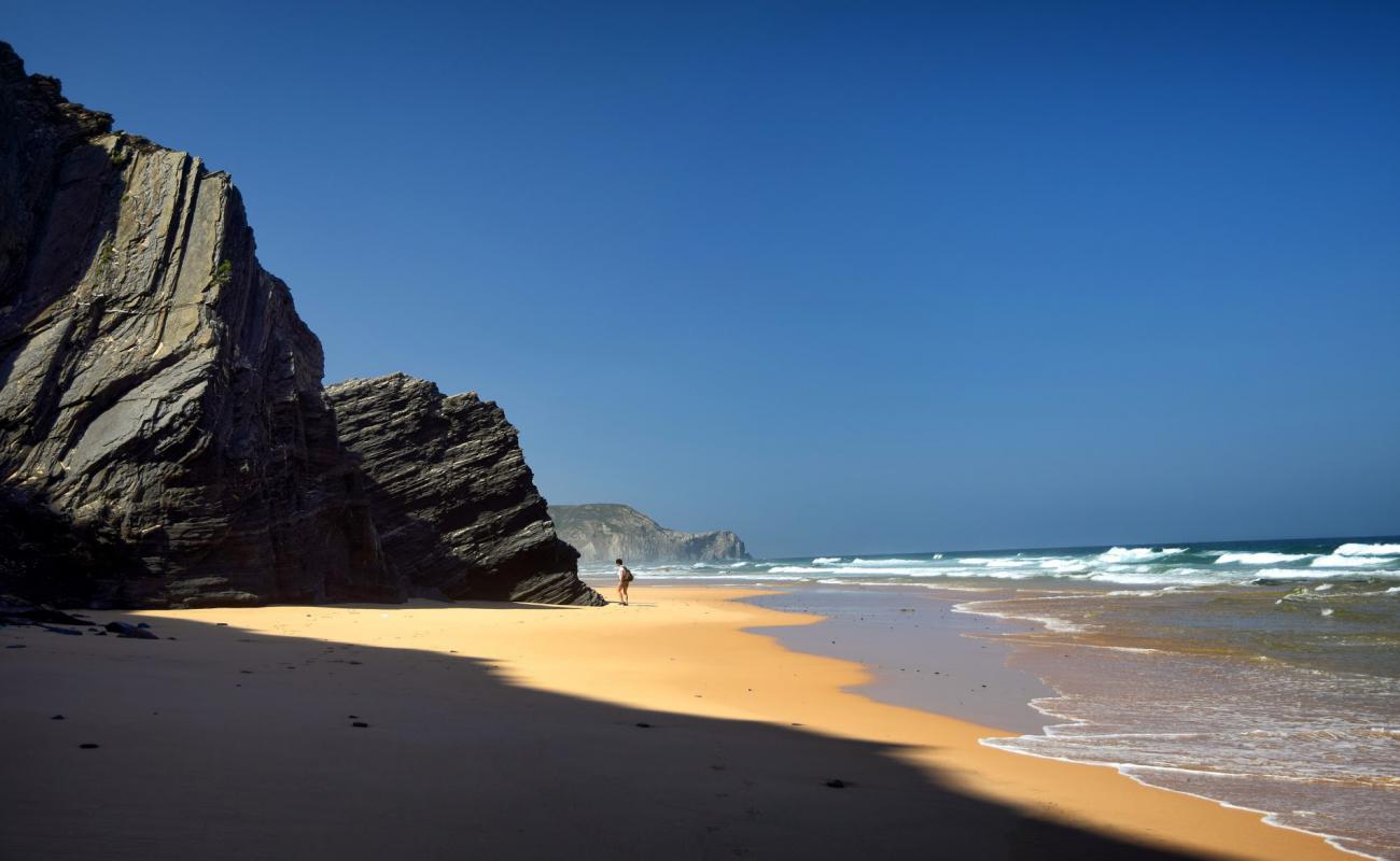 Photo de Barriga Beach avec sable lumineux de surface