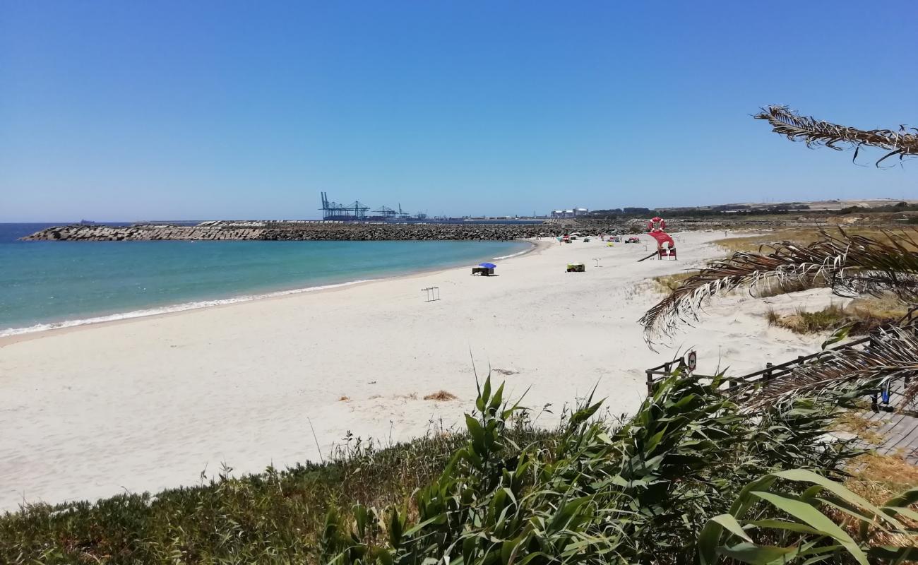 Photo de Praia de Sao Torpes avec sable lumineux de surface