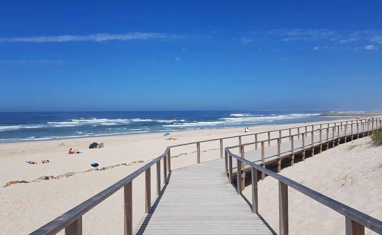 Photo de Praia da Costa Nova avec sable fin blanc de surface