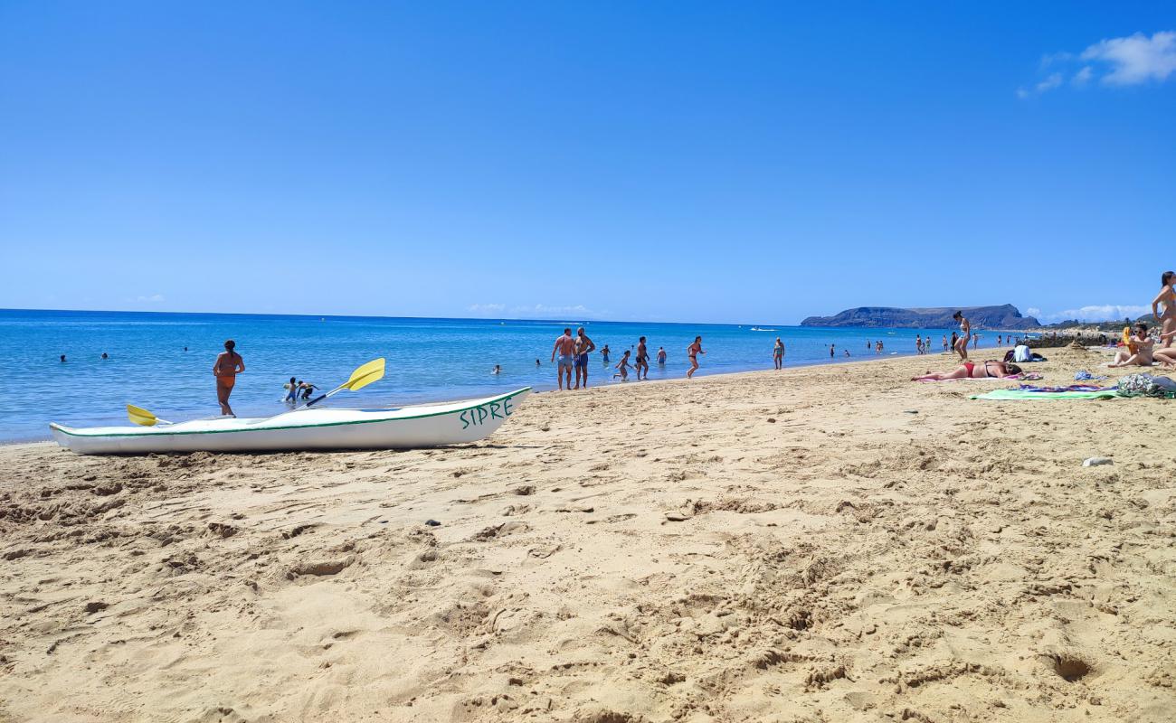 Photo de Porto Santo beach avec sable beige de surface