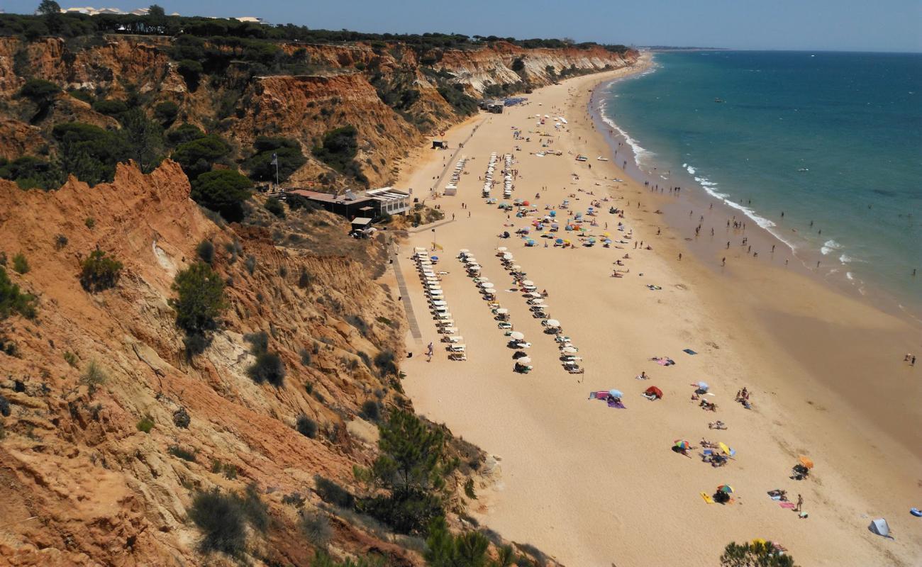 Photo de Praia da falesia avec sable fin et lumineux de surface