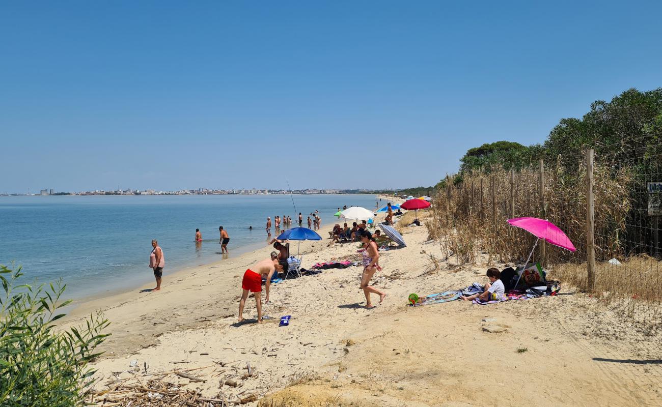 Photo de Praia da Ponta dos Corvos avec sable lumineux de surface