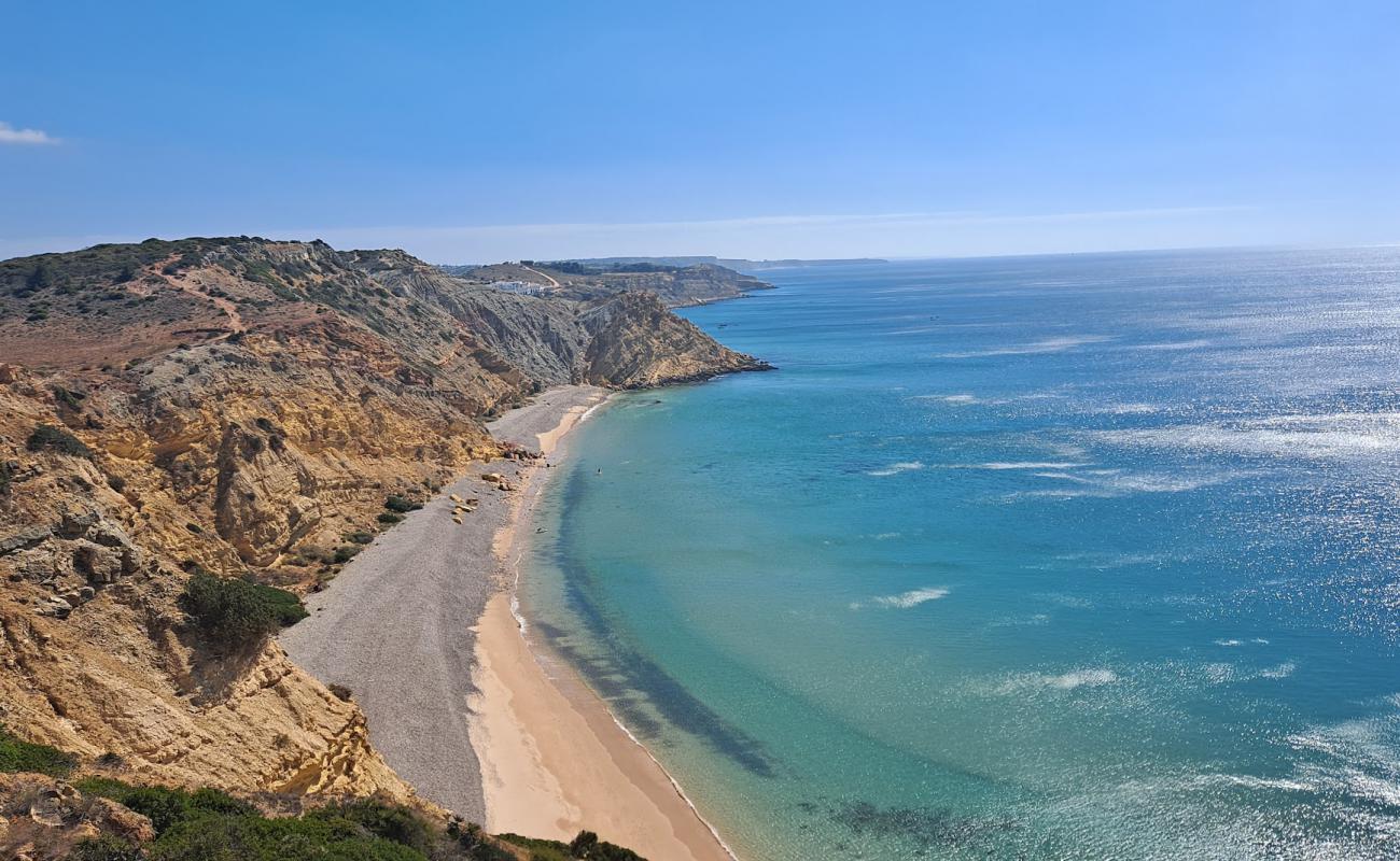 Photo de Praia dos Rebolos avec caillou gris de surface