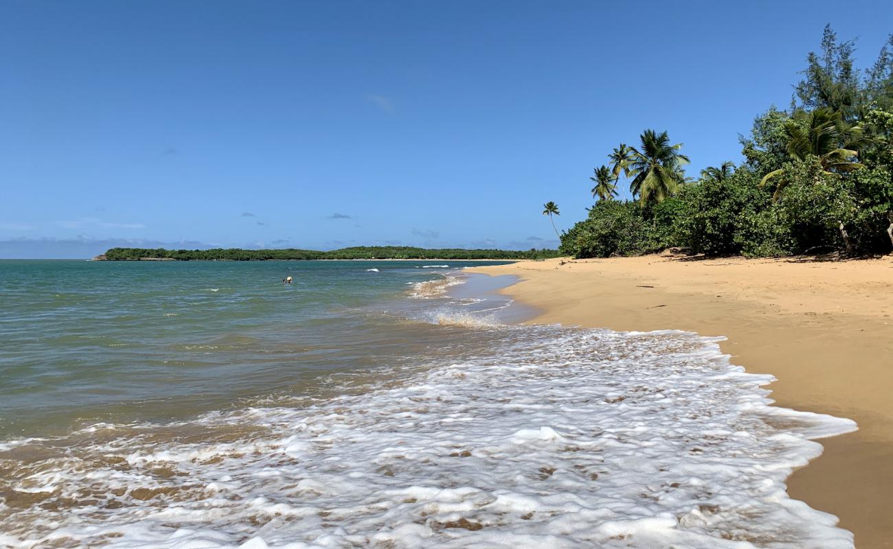 Photo de Se Pasa Bien beach avec sable fin et lumineux de surface