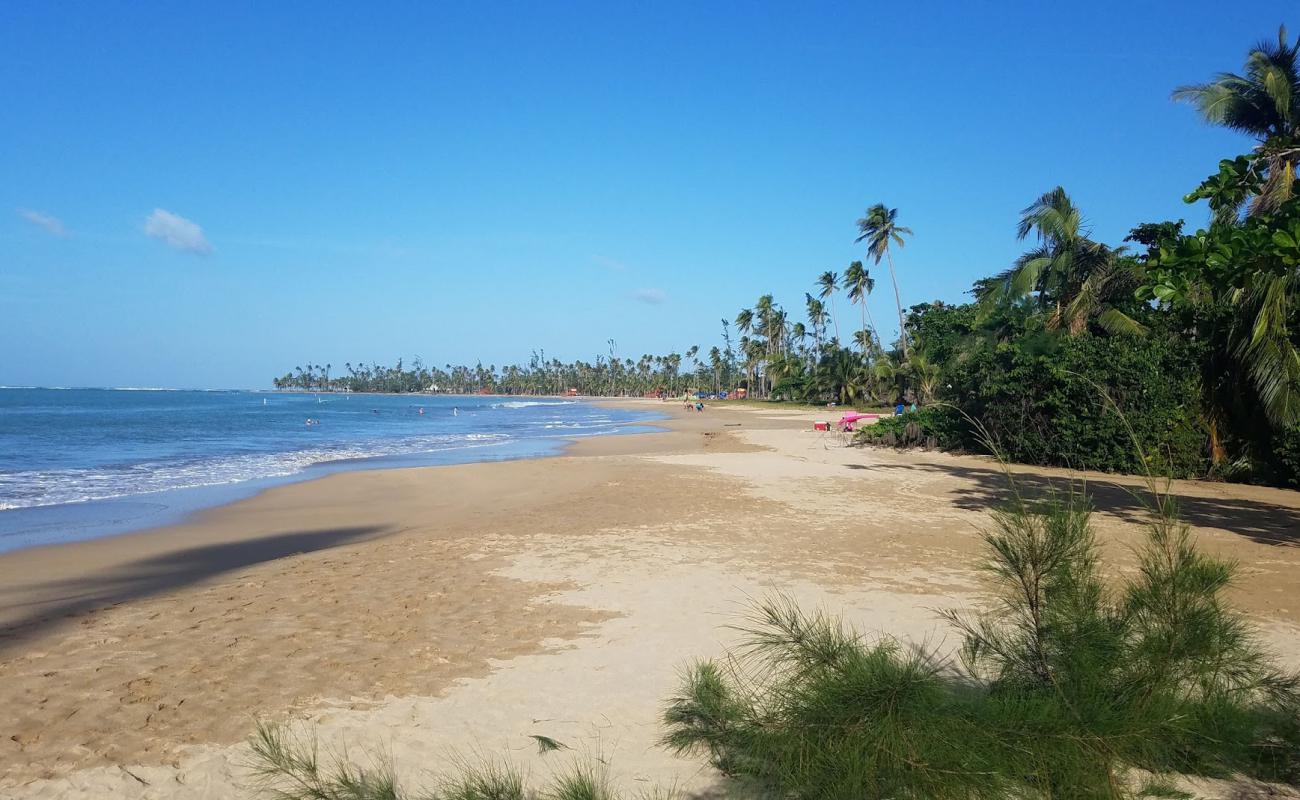 Photo de Playa Fortuna avec sable lumineux de surface