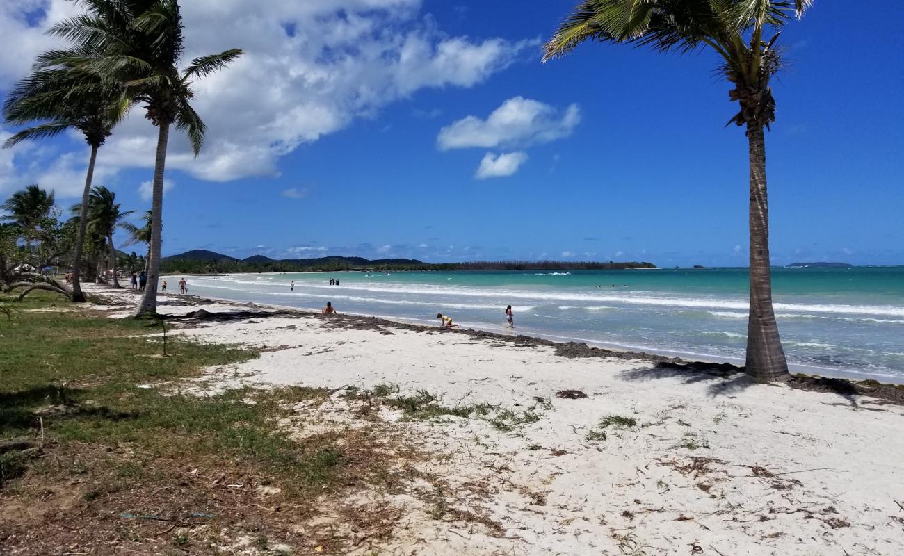 Photo de Playa Los Machos avec sable beige de surface