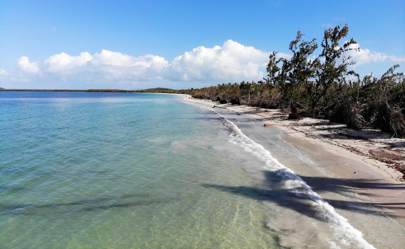 Photo de Playa Medio Mundo avec sable lumineux de surface