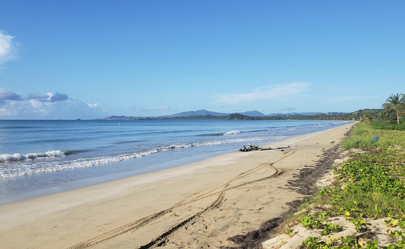 Photo de Playa Punta Santiago Punta avec sable lumineux de surface