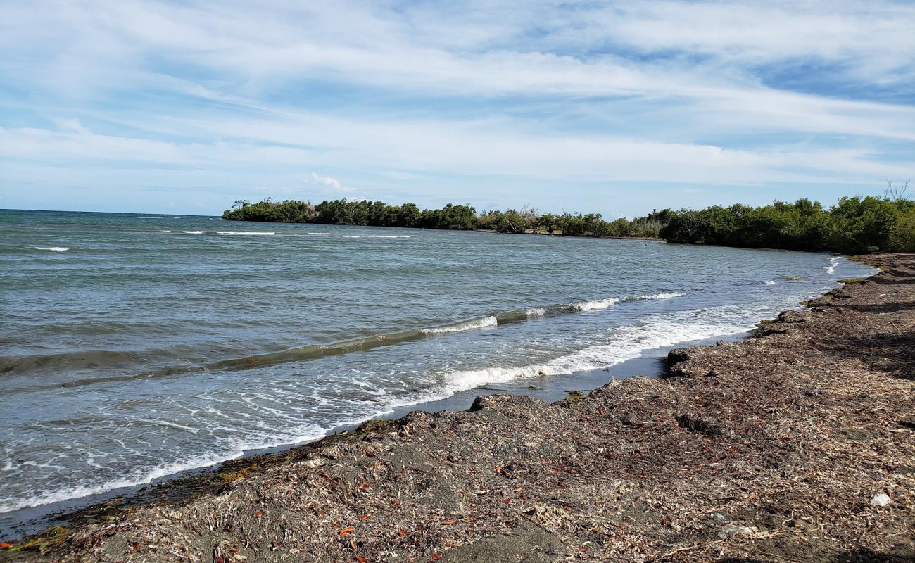 Photo de Playa Clavellina avec sable gris de surface