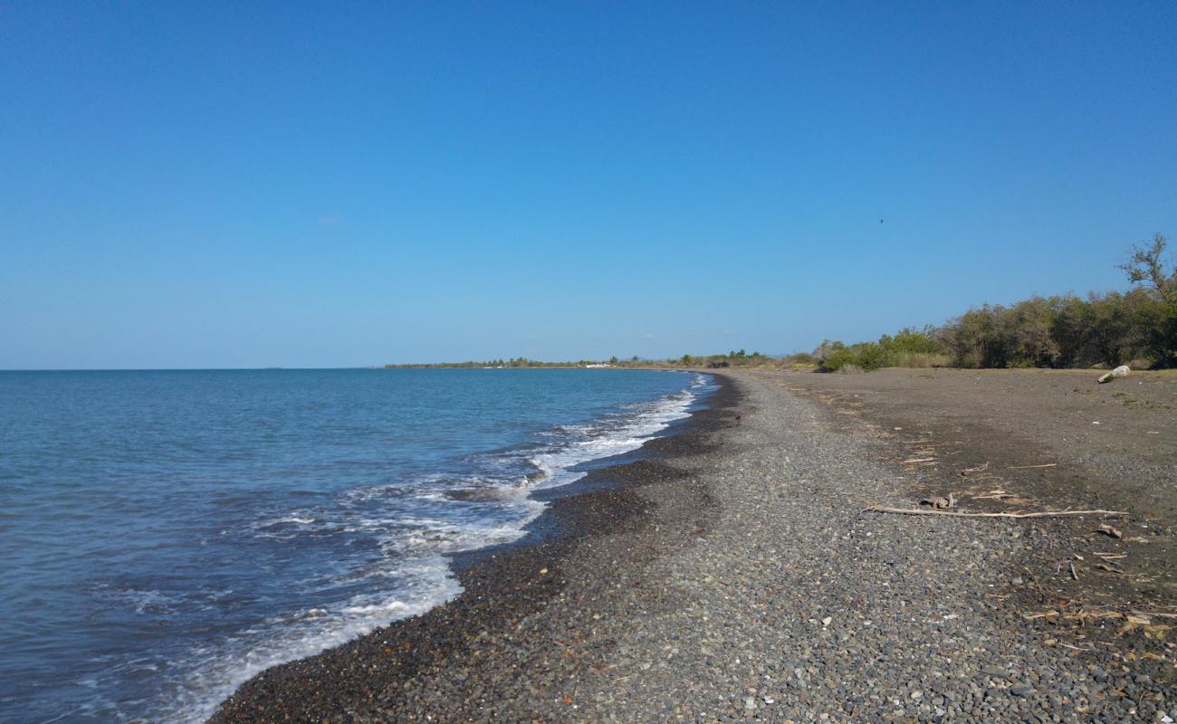 Photo de Playa Bizarreta avec caillou fin gris de surface