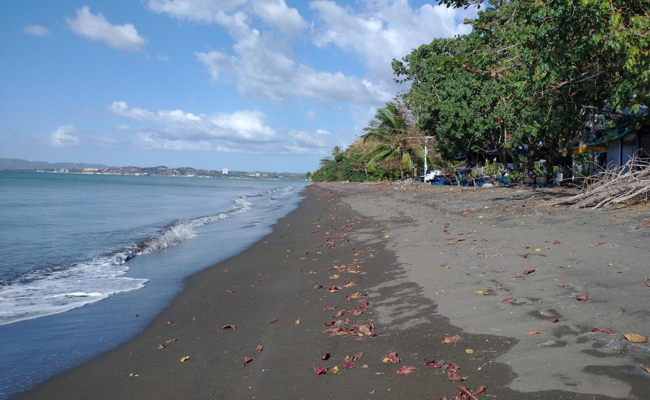 Photo de Playa Bramadero avec sable gris de surface