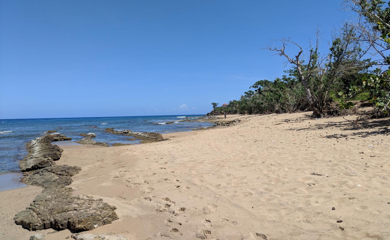 Photo de Playa Maria avec sable fin et lumineux de surface