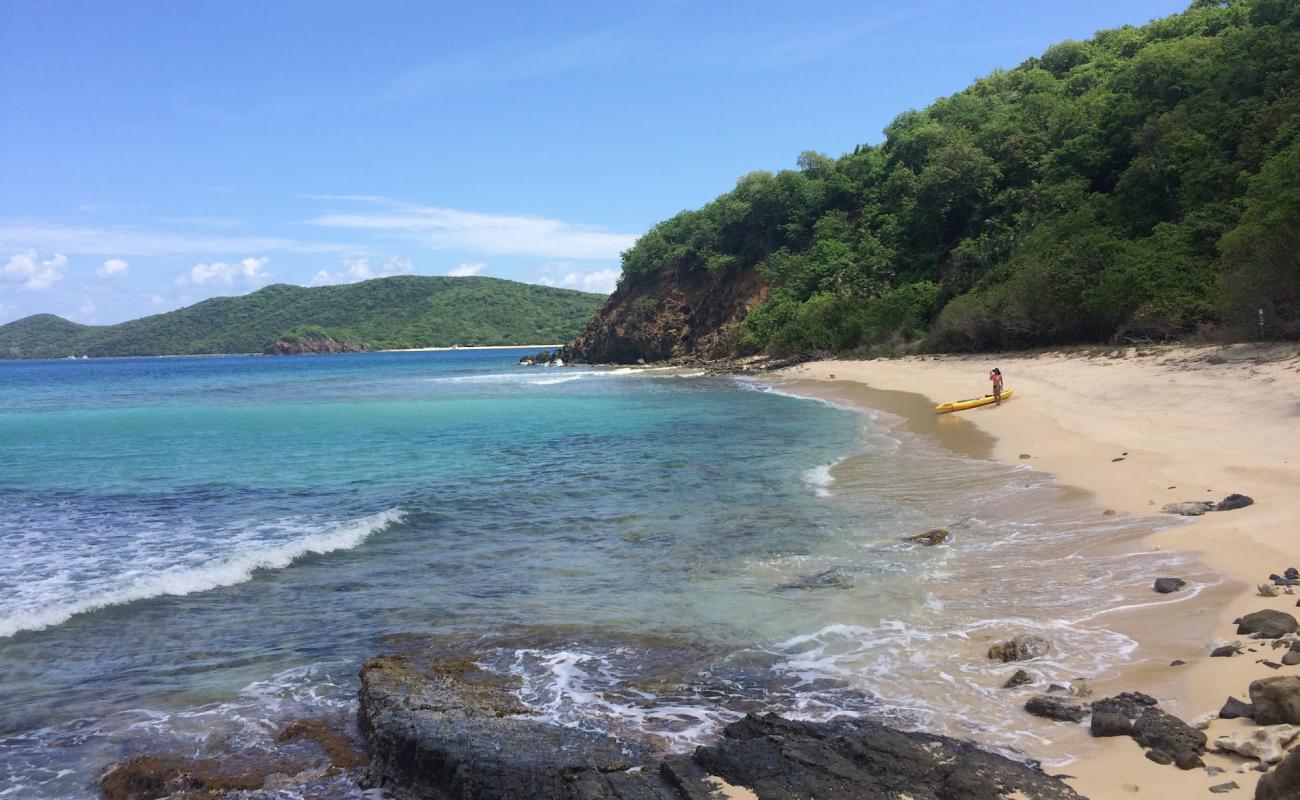 Photo de Luis Pena beach avec sable fin et lumineux de surface