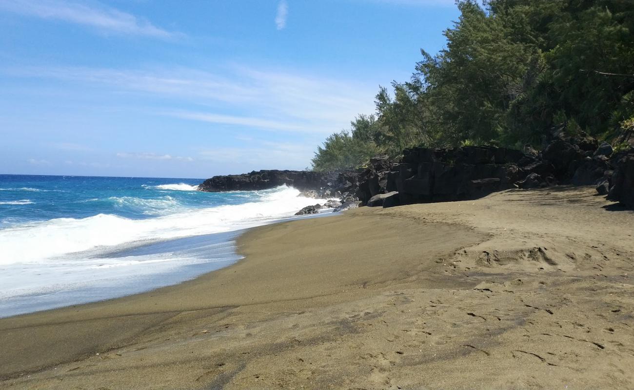 Photo de Green Beach avec sable noir de surface