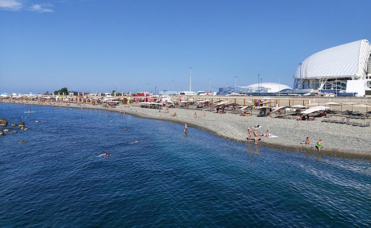 Photo de Rosa Khutor beach avec caillou gris de surface