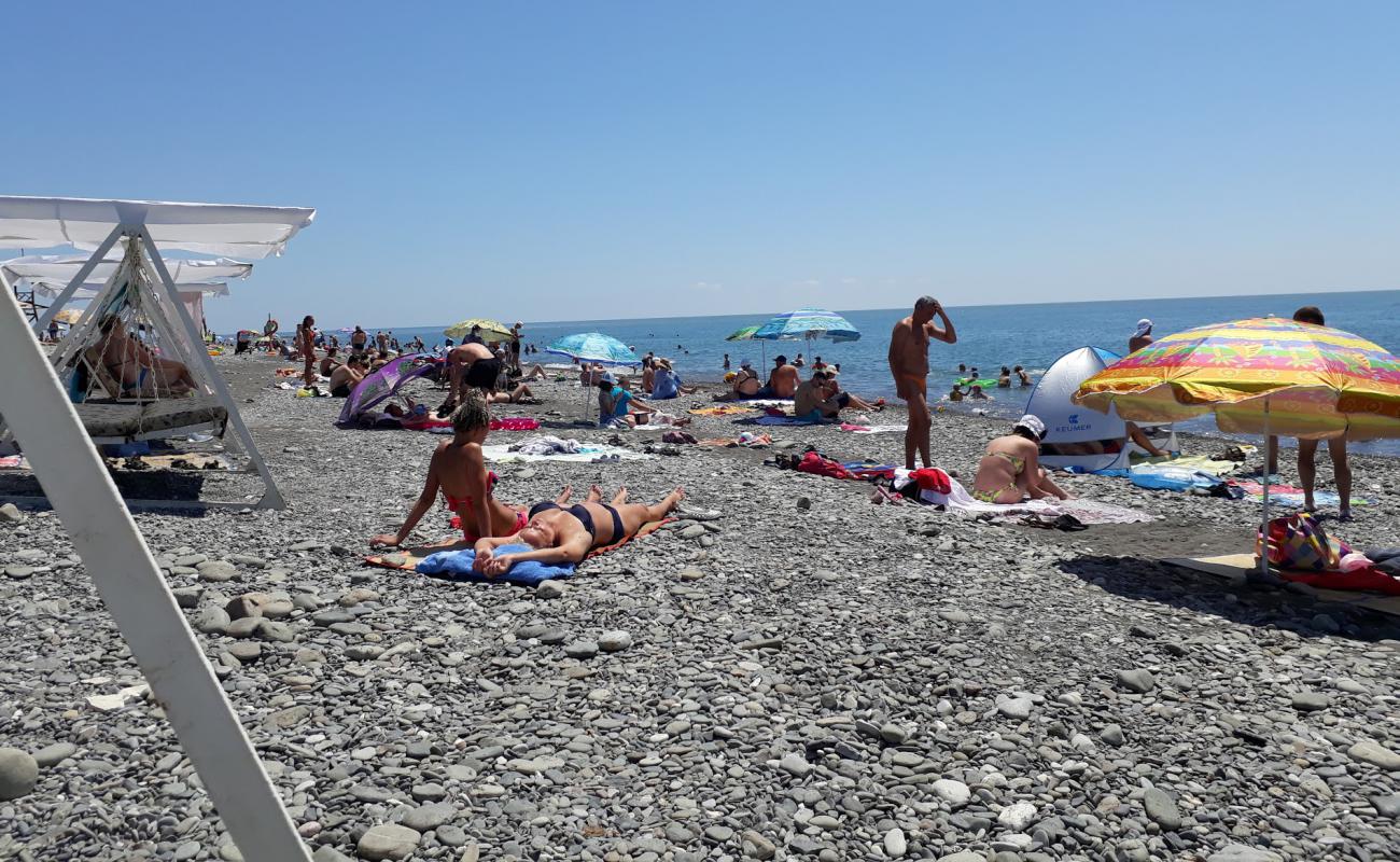 Photo de Vinograd beach avec caillou gris de surface