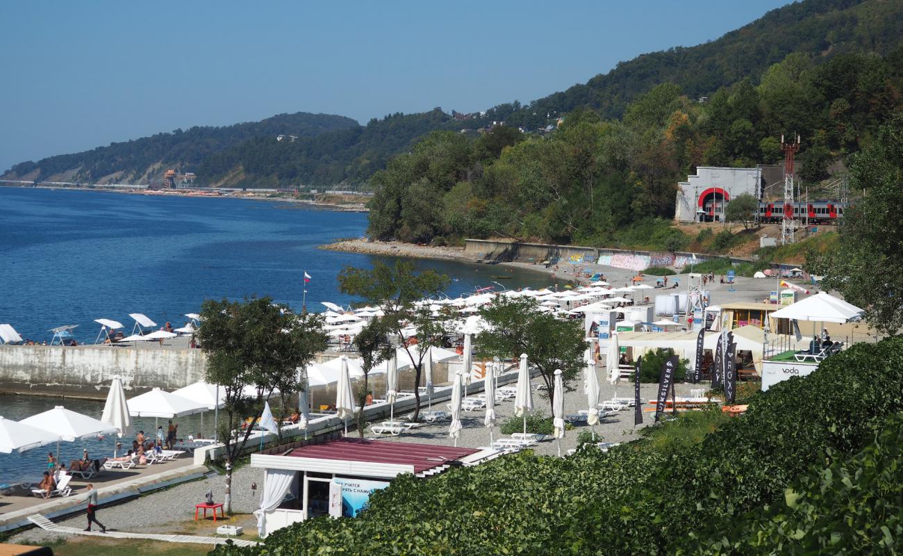 Photo de Lastochka beach avec caillou gris de surface