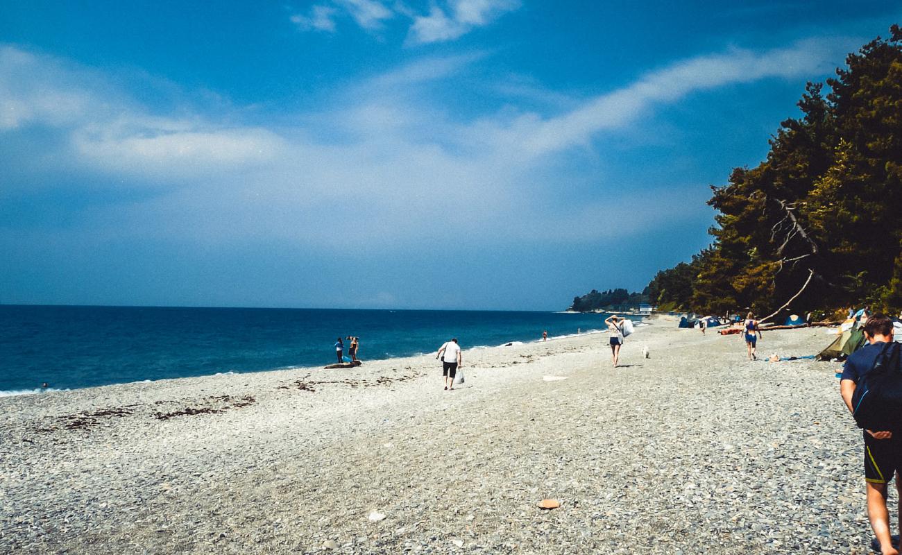 Photo de Uch-Dere beach avec caillou gris de surface